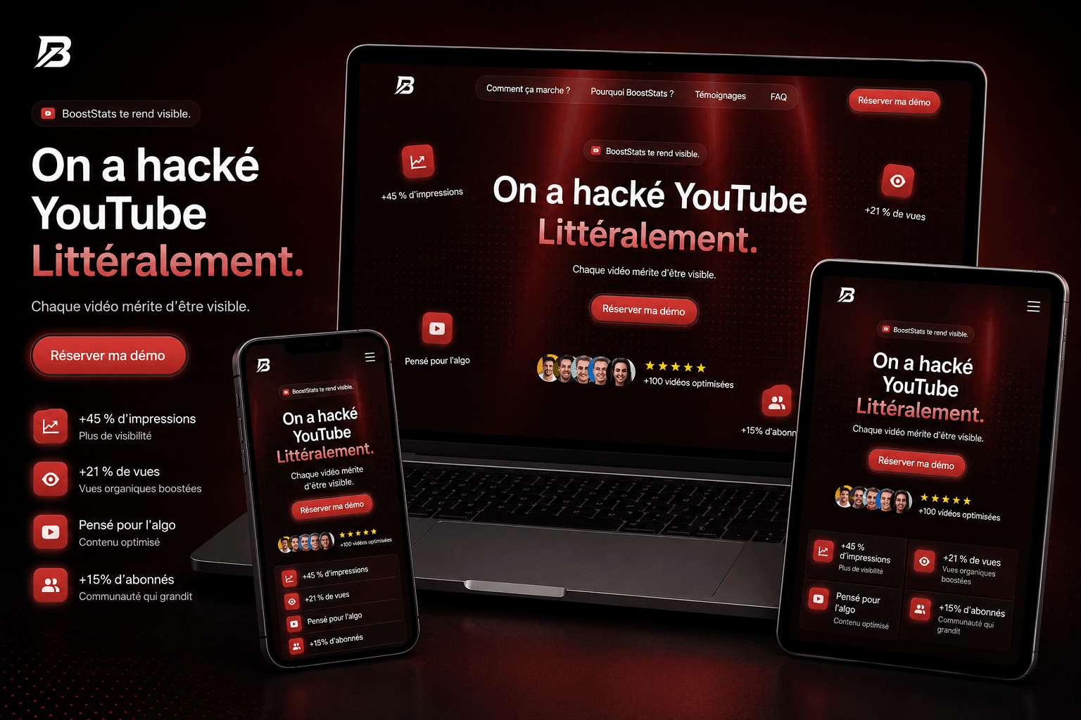 BoostStats – Automated YouTube SEO Optimization Website